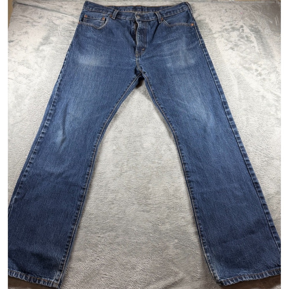Vtg Levis 517 Boot Cut Jeans Mens 36x32 Blue Denim Red Tab